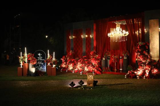 Caithlin & Abhas: sangeet décor at ITC Grand Goa